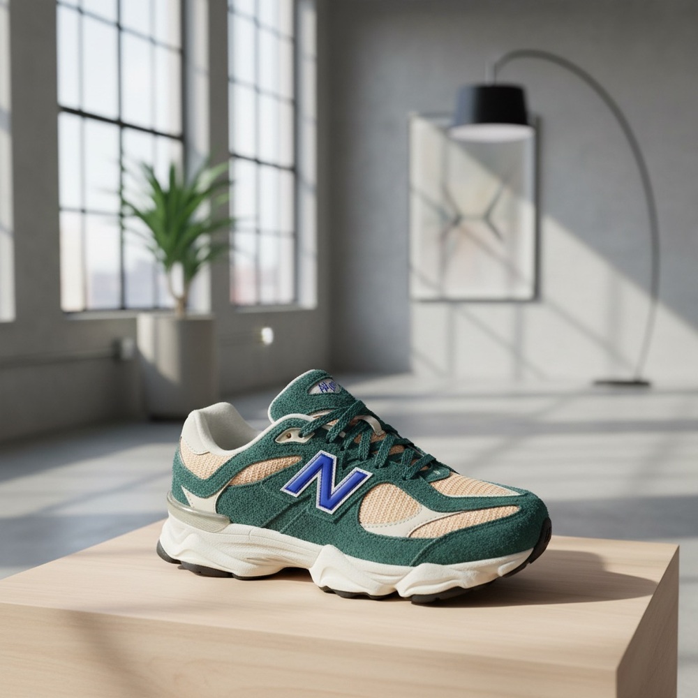 Brand New 🔥🔥🔥👟New Balance 9060 Green and Peach Sneakers youth size 6